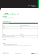 FT - Eva mastic EPDM noir - 600 ml